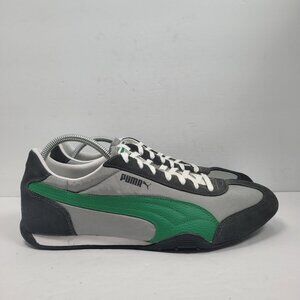 Puma Sport Lifestyle Men's Gray & Green Suede Sneakers US Size 12